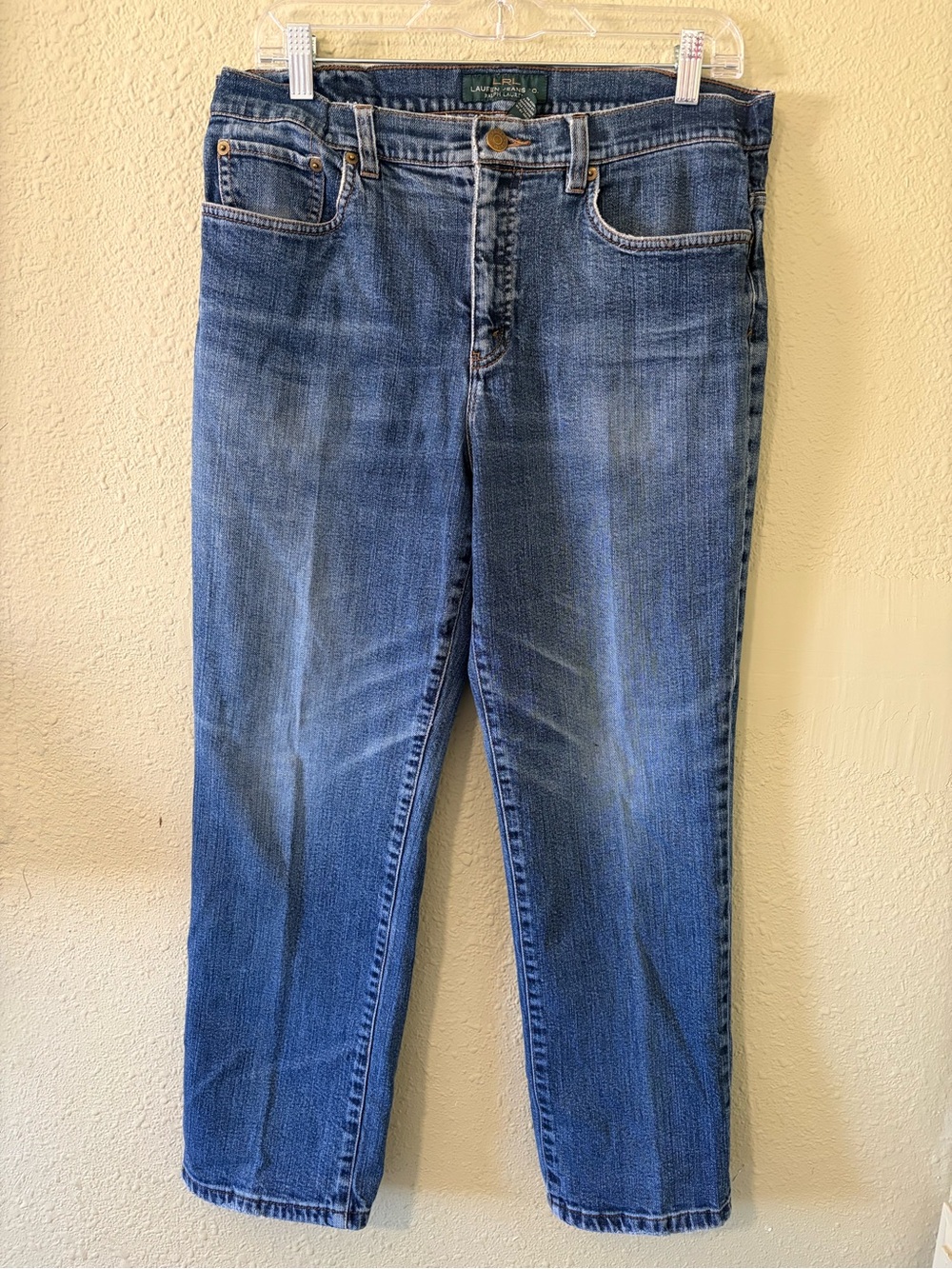 Lauren Jeans Co. Women’s Blue Jeans - Classic Straight Fit Size 12